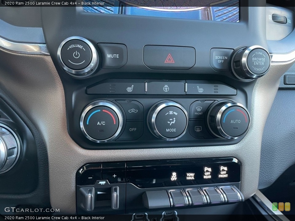 Black Interior Controls for the 2020 Ram 2500 Laramie Crew Cab 4x4 #140560054