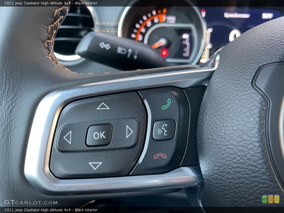 Black Interior Steering Wheel for the 2021 Jeep Gladiator High Altitude 4x4 #140560735