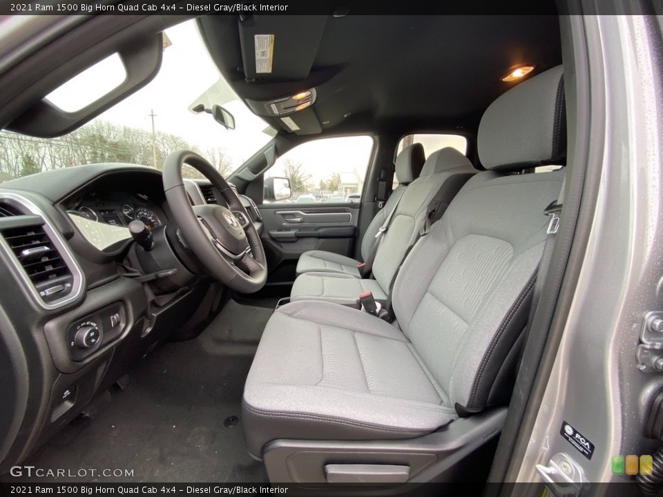 Diesel Gray/Black Interior Photo for the 2021 Ram 1500 Big Horn Quad Cab 4x4 #140560915
