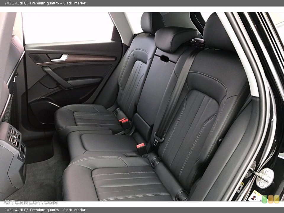 Black Interior Rear Seat for the 2021 Audi Q5 Premium quattro #140561296