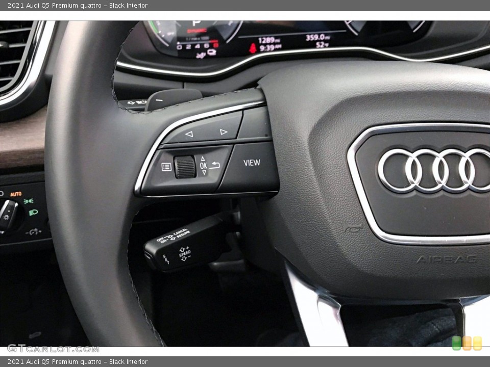 Black Interior Steering Wheel for the 2021 Audi Q5 Premium quattro #140561311