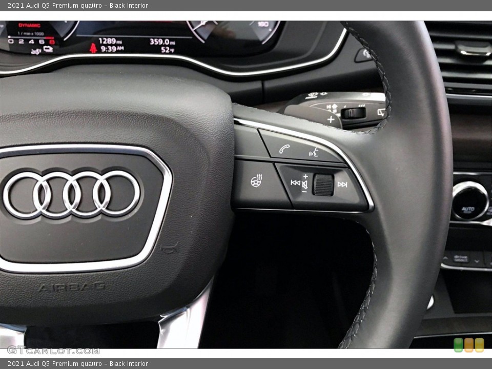 Black Interior Steering Wheel for the 2021 Audi Q5 Premium quattro #140561326