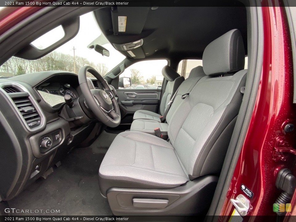 Diesel Gray/Black Interior Photo for the 2021 Ram 1500 Big Horn Quad Cab 4x4 #140563780