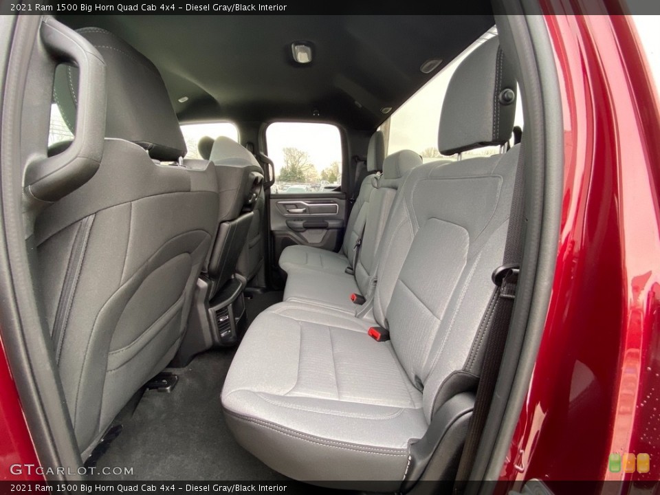 Diesel Gray/Black Interior Rear Seat for the 2021 Ram 1500 Big Horn Quad Cab 4x4 #140563792