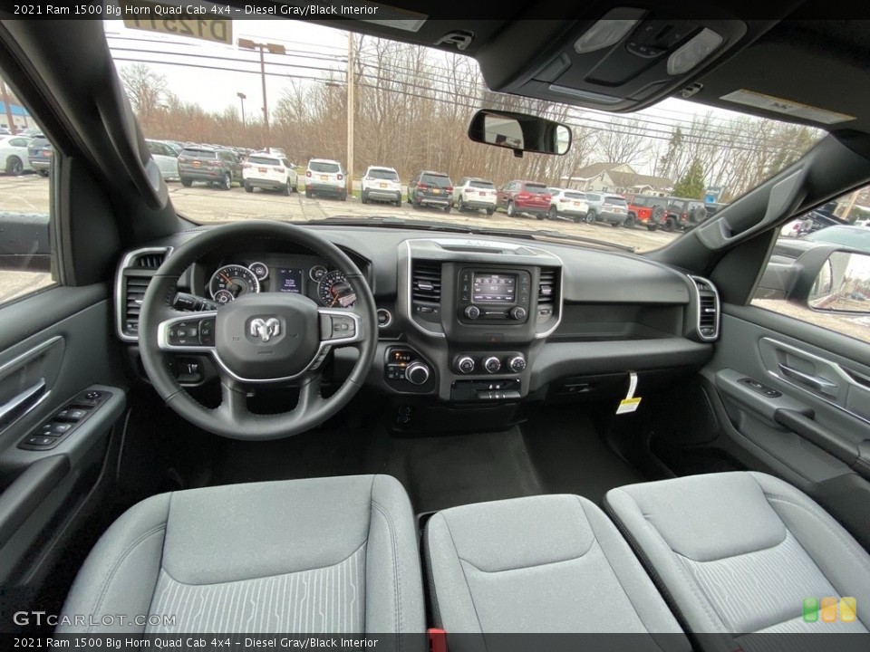 Diesel Gray/Black Interior Front Seat for the 2021 Ram 1500 Big Horn Quad Cab 4x4 #140563801
