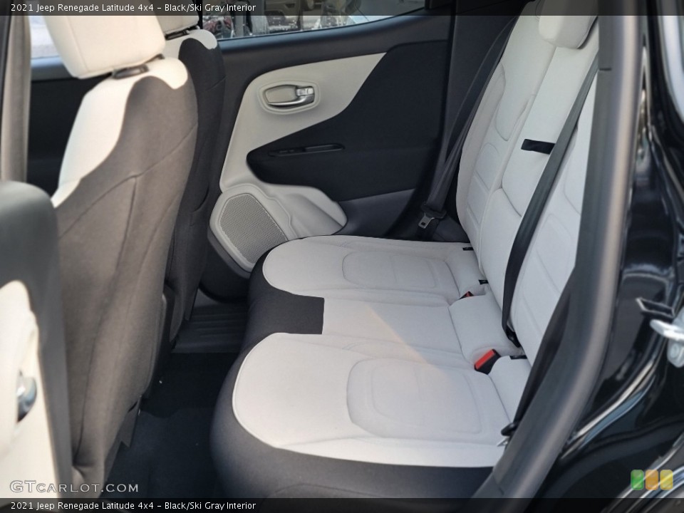 Black/Ski Gray Interior Rear Seat for the 2021 Jeep Renegade Latitude 4x4 #140565423