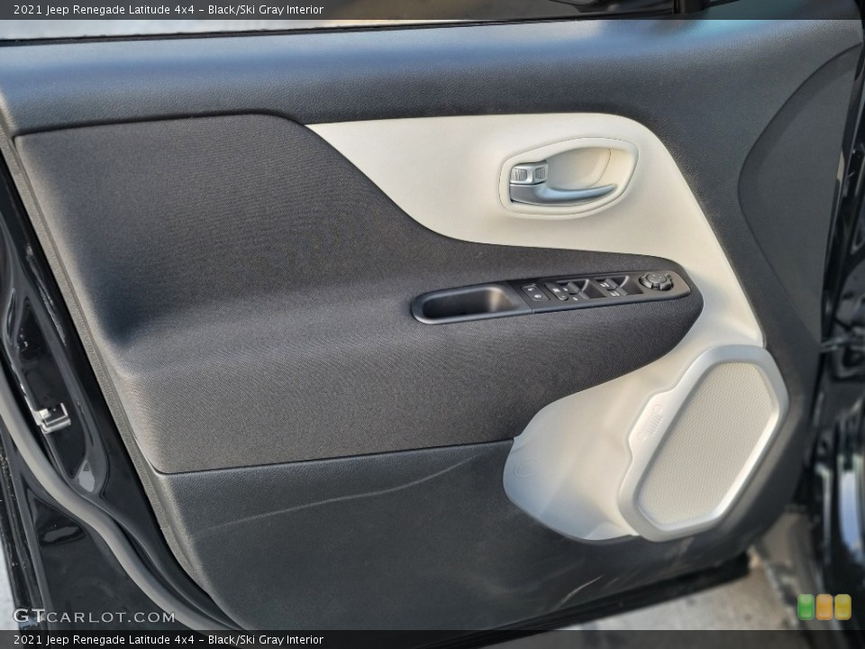Black/Ski Gray Interior Door Panel for the 2021 Jeep Renegade Latitude 4x4 #140565531