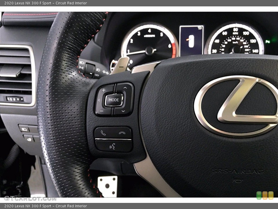 Circuit Red Interior Steering Wheel for the 2020 Lexus NX 300 F Sport #140567718