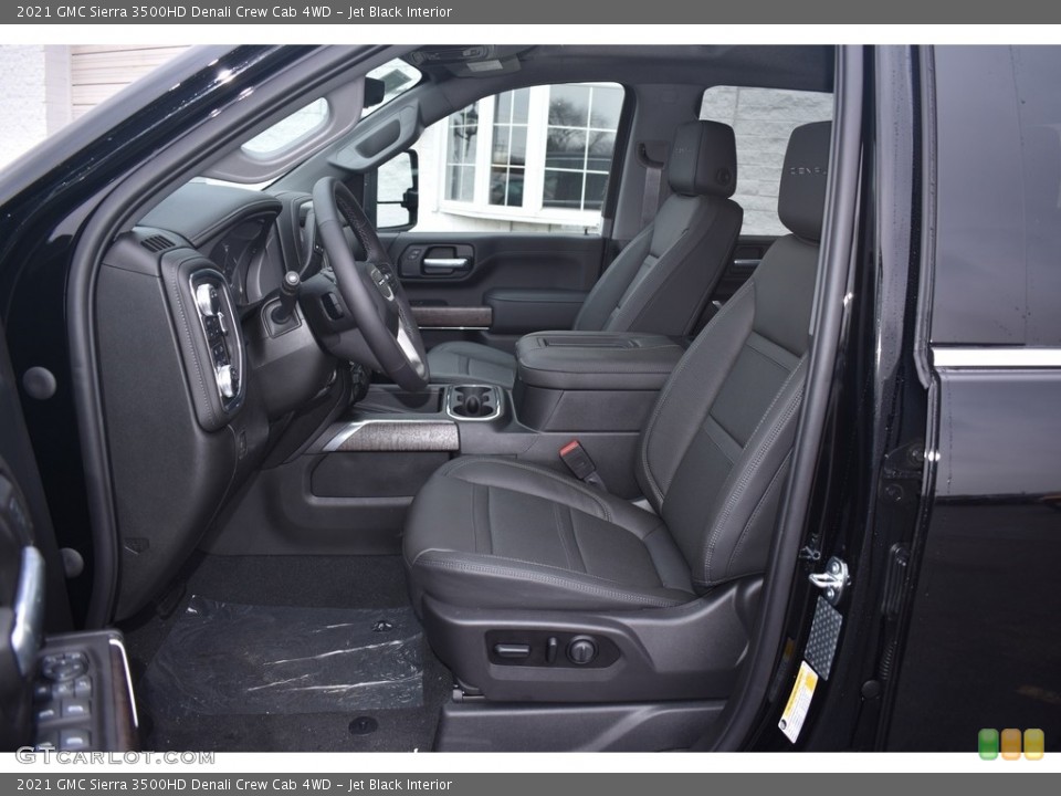 Jet Black 2021 GMC Sierra 3500HD Interiors