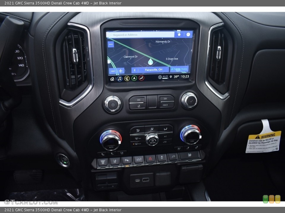 Jet Black Interior Controls for the 2021 GMC Sierra 3500HD Denali Crew Cab 4WD #140572698