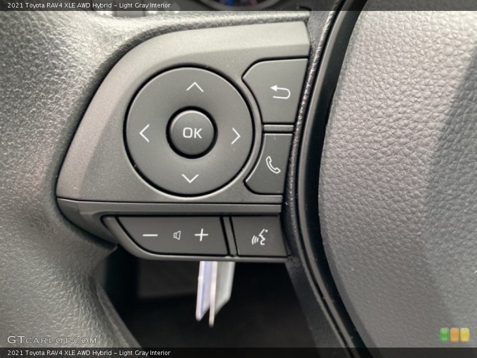 Light Gray Interior Steering Wheel for the 2021 Toyota RAV4 XLE AWD Hybrid #140573391