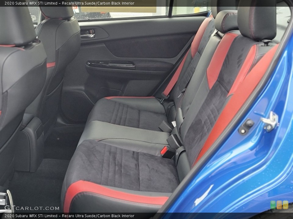 Recaro Ultra Suede/Carbon Black Interior Rear Seat for the 2020 Subaru WRX STI Limited #140573640