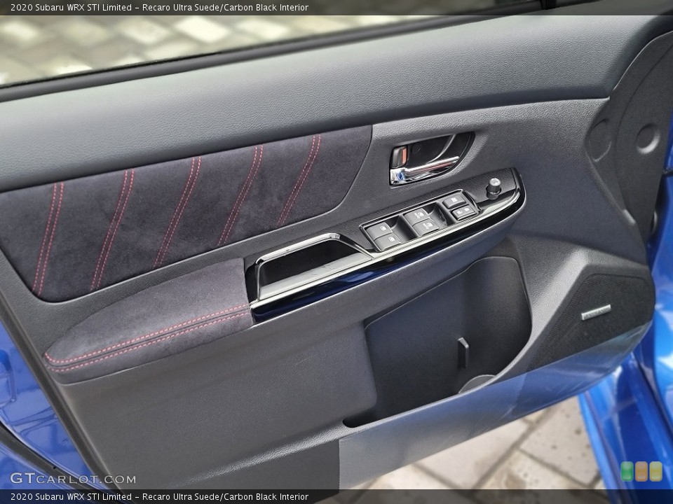 Recaro Ultra Suede/Carbon Black Interior Door Panel for the 2020 Subaru WRX STI Limited #140573793