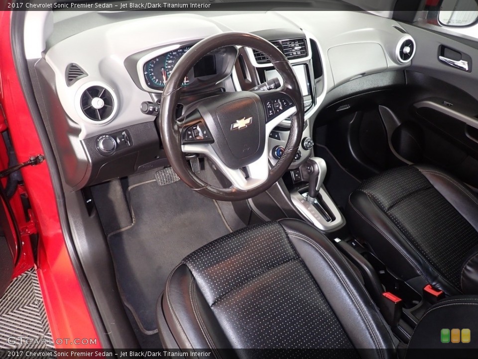 Jet Black/Dark Titanium Interior Photo for the 2017 Chevrolet Sonic Premier Sedan #140573799