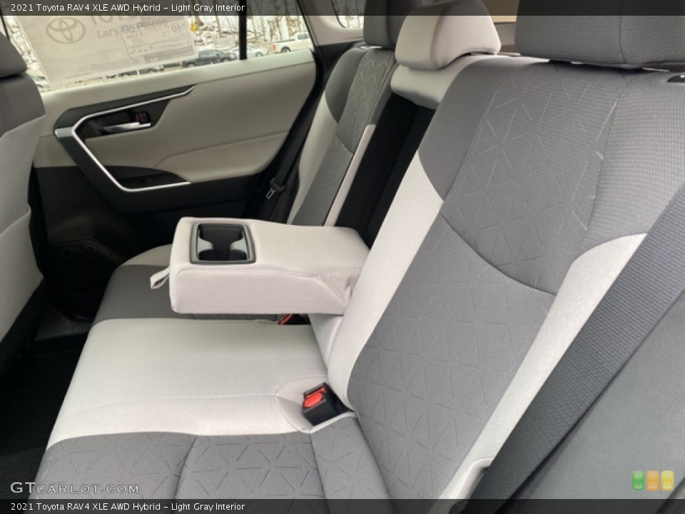 Light Gray Interior Rear Seat for the 2021 Toyota RAV4 XLE AWD Hybrid #140573847