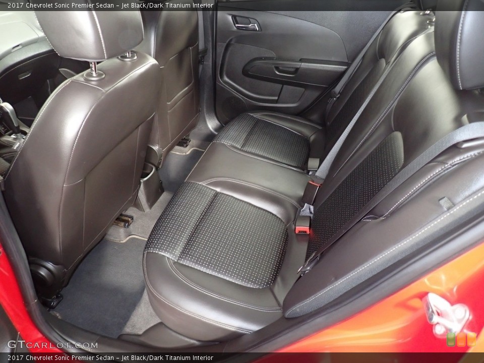 Jet Black/Dark Titanium Interior Rear Seat for the 2017 Chevrolet Sonic Premier Sedan #140573853