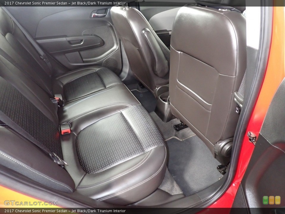 Jet Black/Dark Titanium Interior Rear Seat for the 2017 Chevrolet Sonic Premier Sedan #140573898