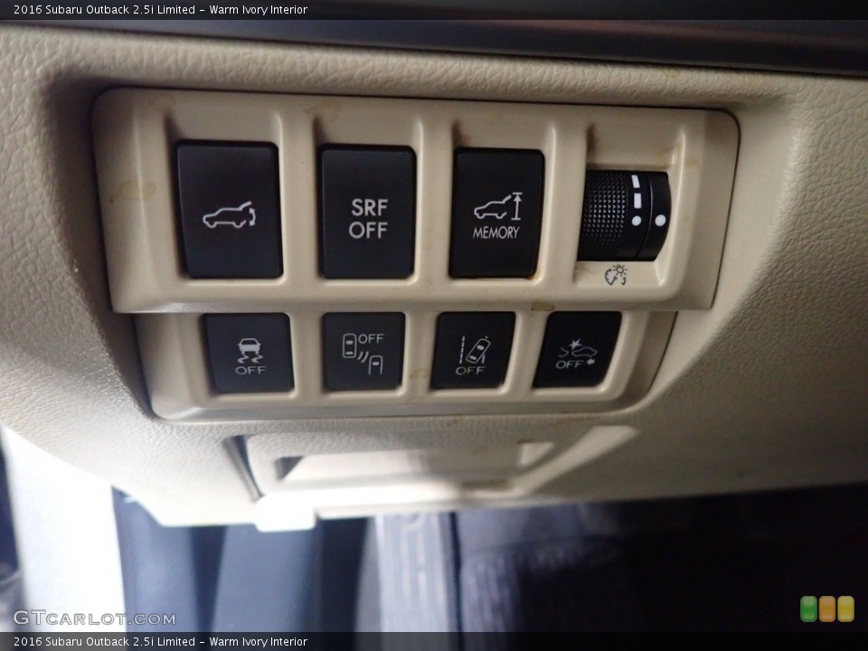 Warm Ivory Interior Controls for the 2016 Subaru Outback 2.5i Limited #140574259