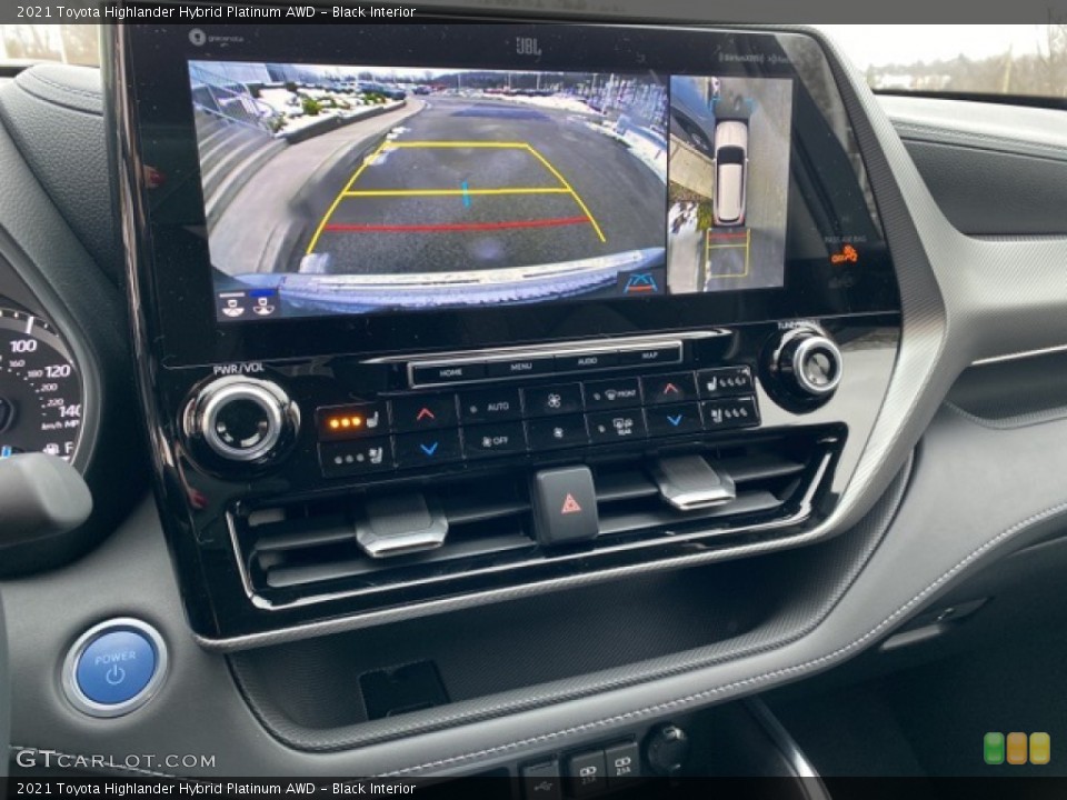Black Interior Controls for the 2021 Toyota Highlander Hybrid Platinum AWD #140574885