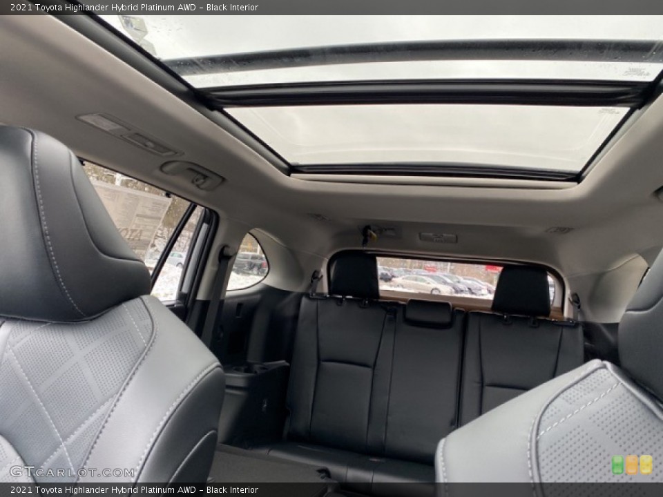 Black Interior Sunroof for the 2021 Toyota Highlander Hybrid Platinum AWD #140574927