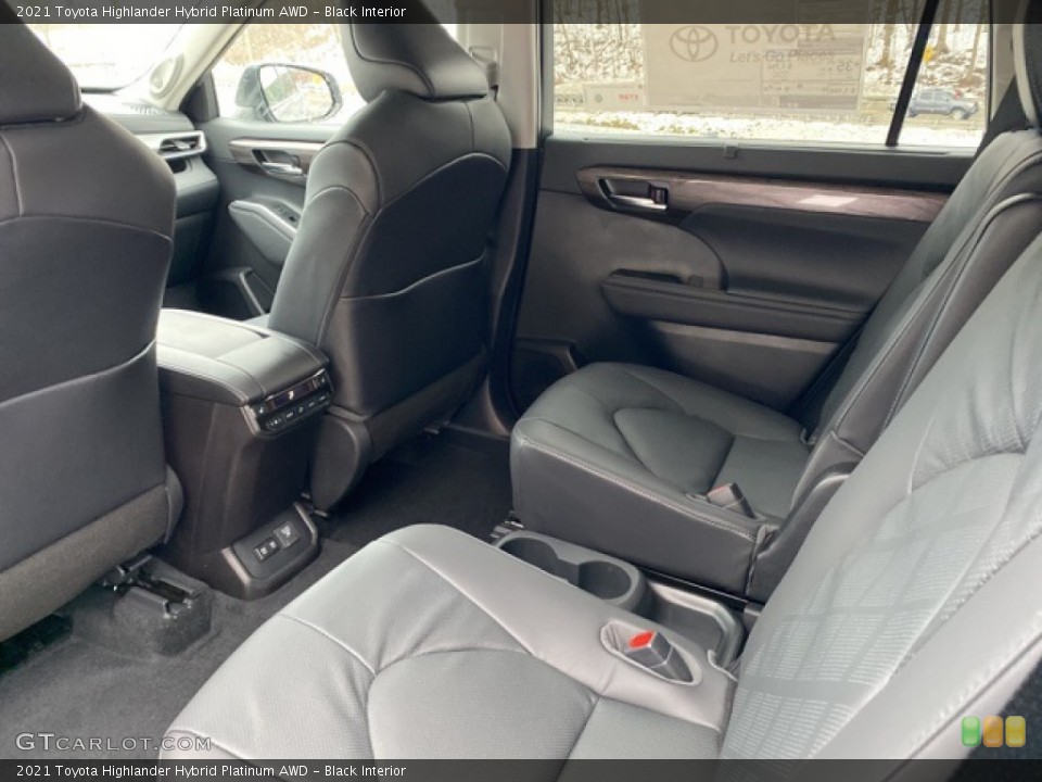 Black Interior Rear Seat for the 2021 Toyota Highlander Hybrid Platinum AWD #140575338