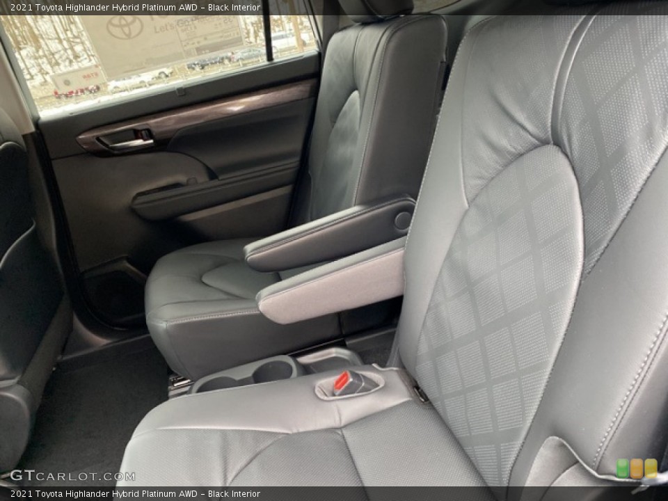 Black Interior Rear Seat for the 2021 Toyota Highlander Hybrid Platinum AWD #140575359