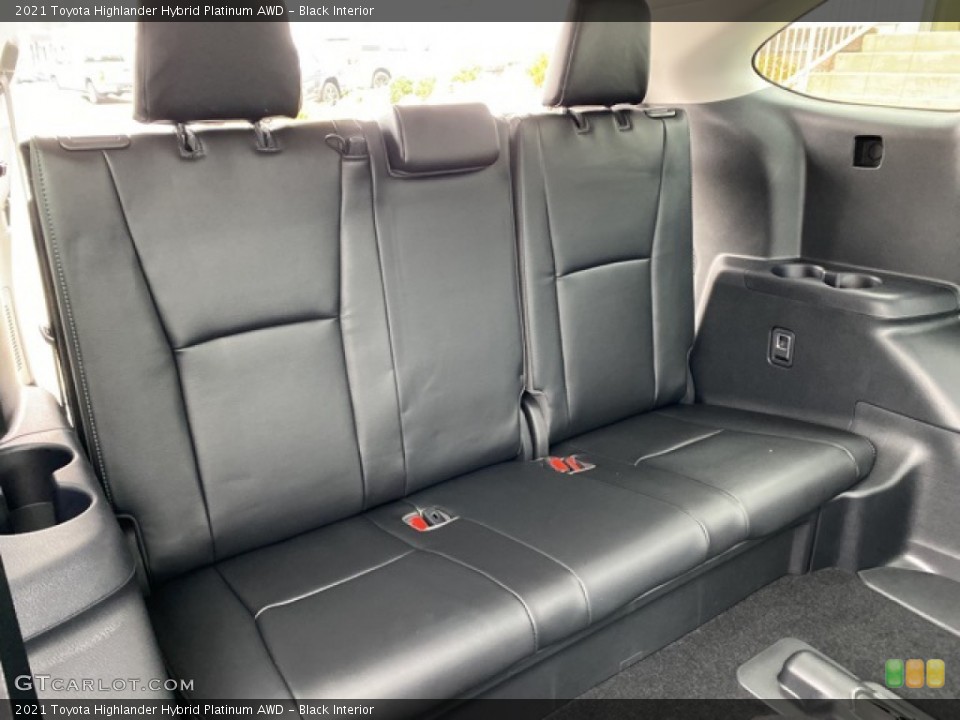Black Interior Rear Seat for the 2021 Toyota Highlander Hybrid Platinum AWD #140575533