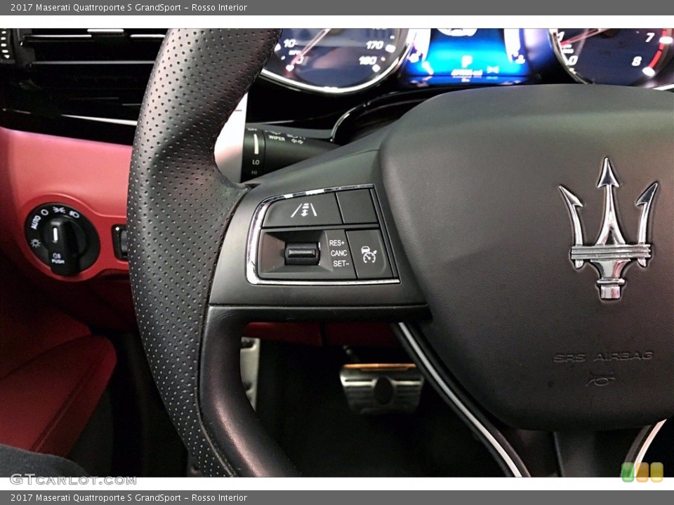 Rosso Interior Steering Wheel for the 2017 Maserati Quattroporte S GrandSport #140575734