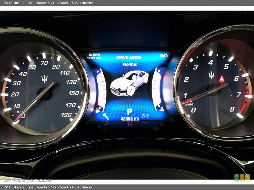 Rosso Interior Gauges for the 2017 Maserati Quattroporte S GrandSport #140575782