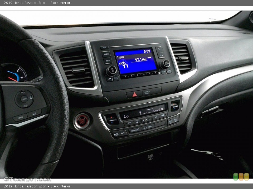 Black Interior Controls for the 2019 Honda Passport Sport #140576670