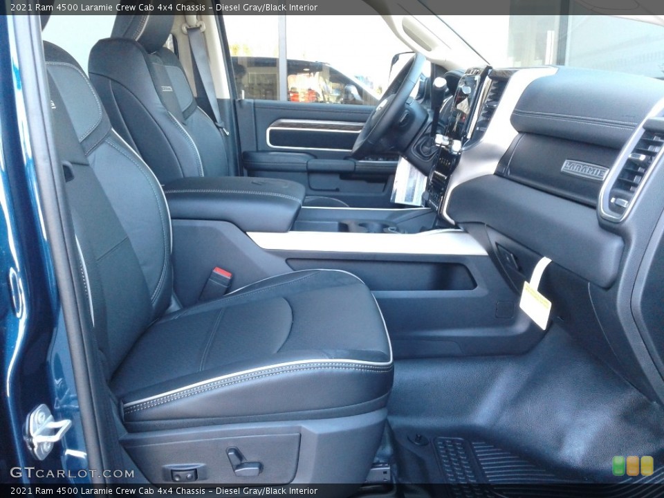Diesel Gray/Black Interior Front Seat for the 2021 Ram 4500 Laramie Crew Cab 4x4 Chassis #140579023