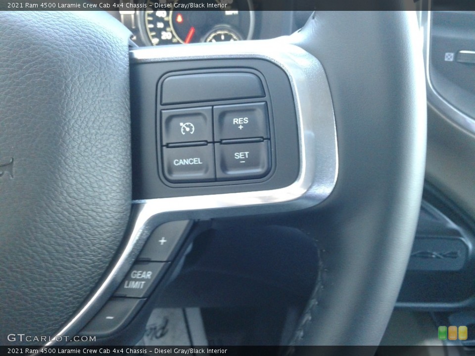 Diesel Gray/Black Interior Steering Wheel for the 2021 Ram 4500 Laramie Crew Cab 4x4 Chassis #140579094