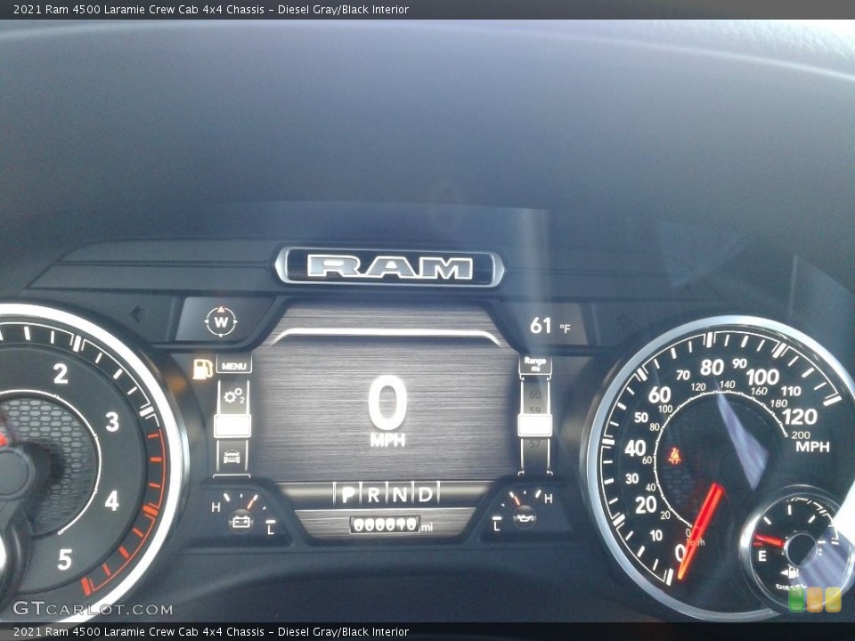 Diesel Gray/Black Interior Gauges for the 2021 Ram 4500 Laramie Crew Cab 4x4 Chassis #140579109