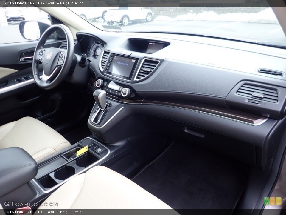 Beige Interior Dashboard for the 2016 Honda CR-V EX-L AWD #140579772