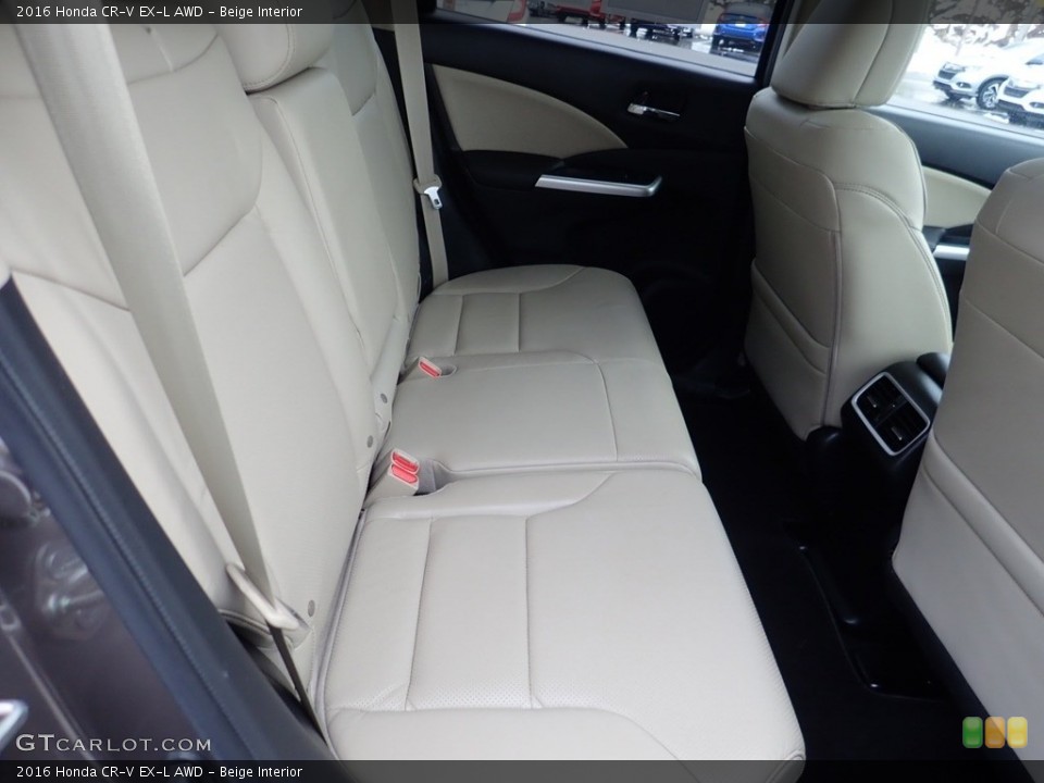 Beige Interior Rear Seat for the 2016 Honda CR-V EX-L AWD #140579823
