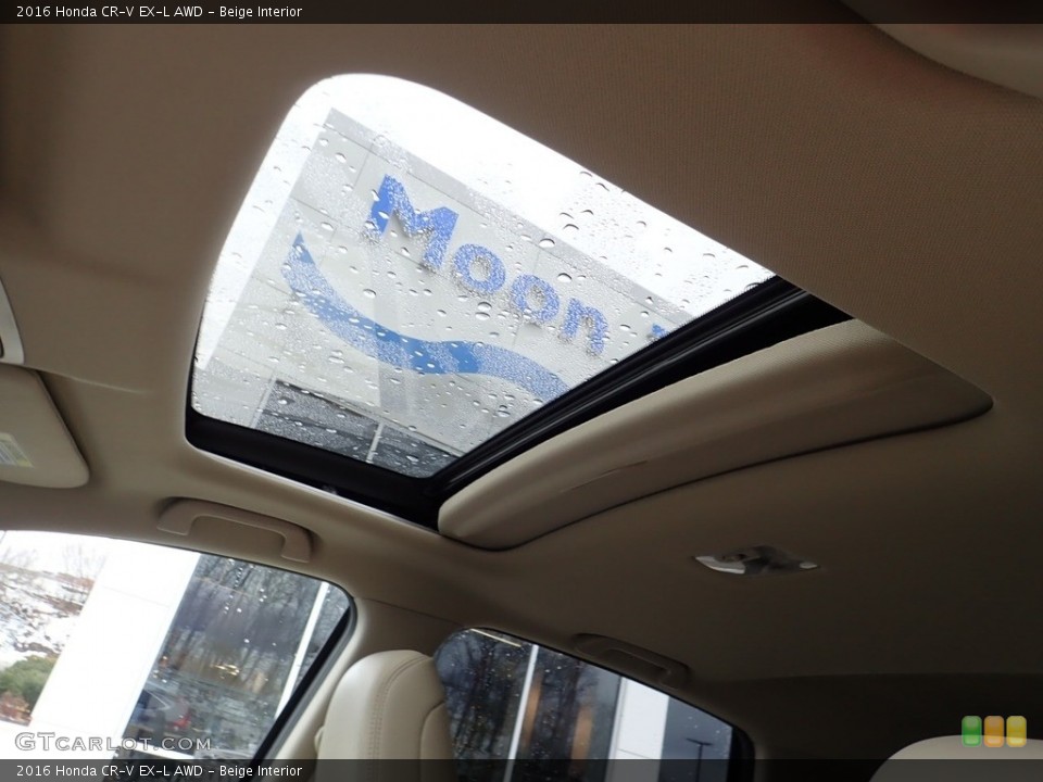 Beige Interior Sunroof for the 2016 Honda CR-V EX-L AWD #140579969