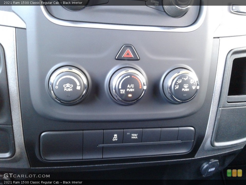 Black Interior Controls for the 2021 Ram 1500 Classic Regular Cab #140580000