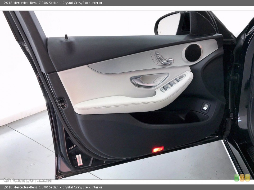 Crystal Grey/Black Interior Door Panel for the 2018 Mercedes-Benz C 300 Sedan #140581077