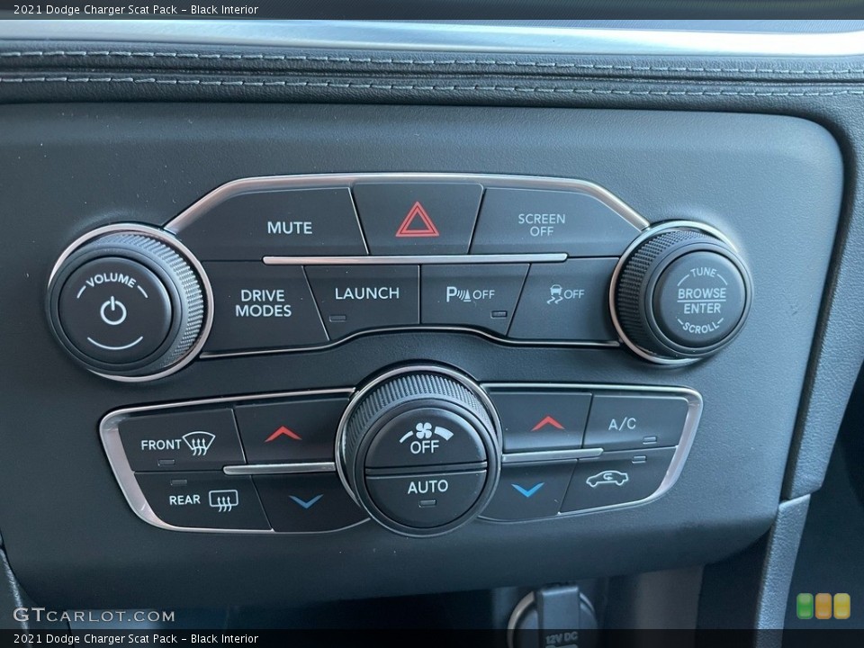 Black Interior Controls for the 2021 Dodge Charger Scat Pack #140581368
