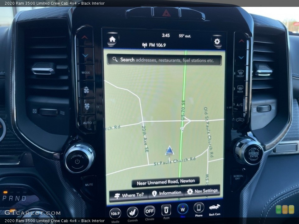 Black Interior Navigation for the 2020 Ram 3500 Limited Crew Cab 4x4 #140582178