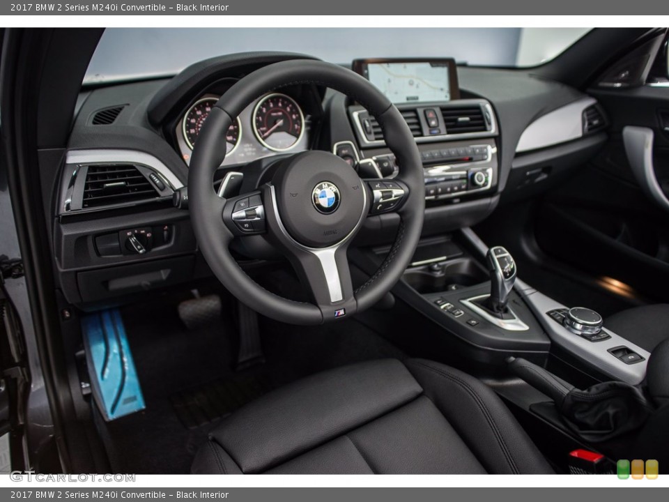 Black Interior Photo for the 2017 BMW 2 Series M240i Convertible #140582493