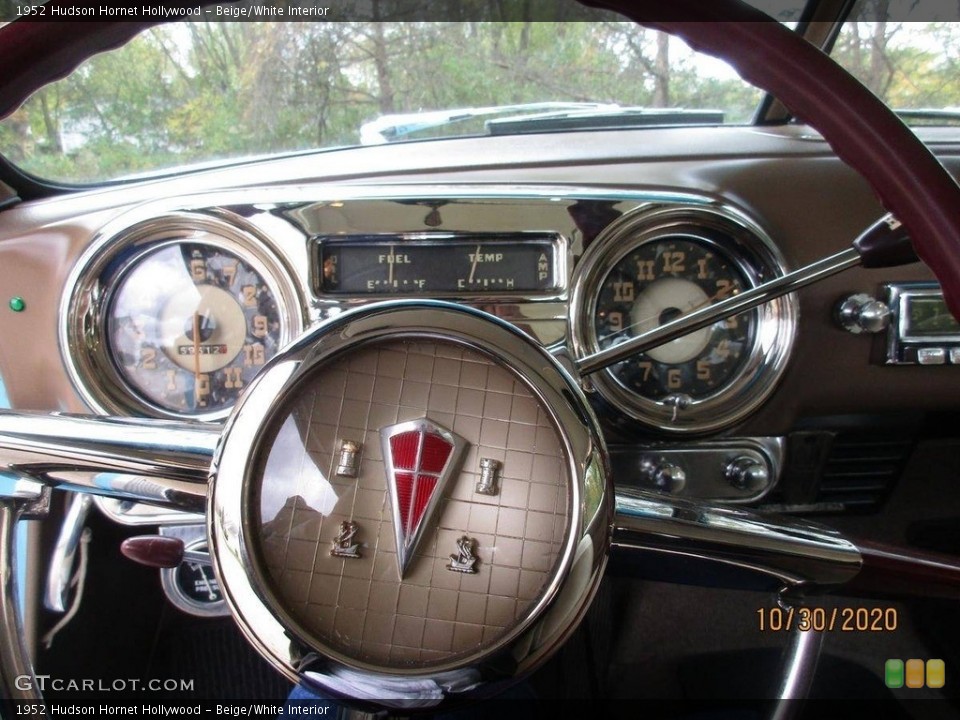 Beige/White Interior Gauges for the 1952 Hudson Hornet Hollywood #140582967