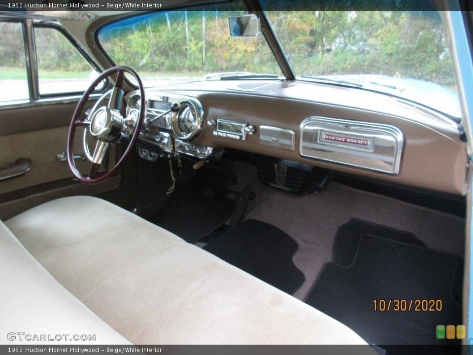 Beige/White Interior Dashboard for the 1952 Hudson Hornet Hollywood #140582991