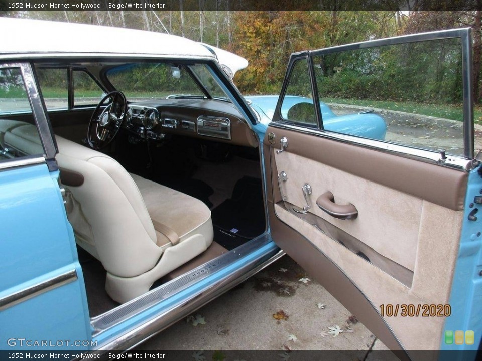 Beige/White Interior Door Panel for the 1952 Hudson Hornet Hollywood #140583162