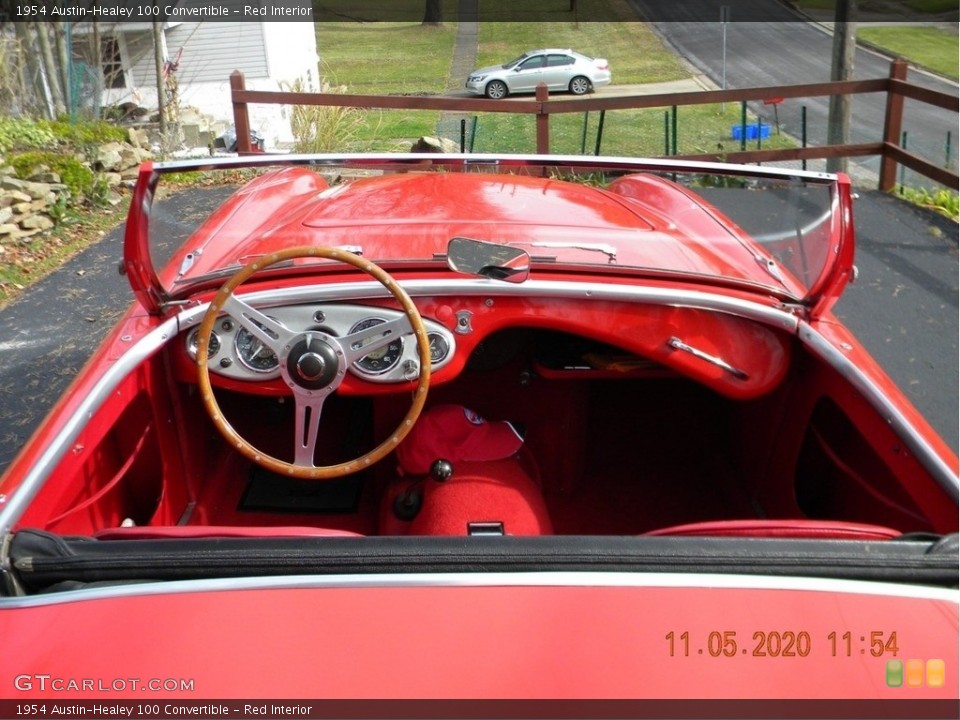 Red Interior Dashboard for the 1954 Austin-Healey 100 Convertible #140583825