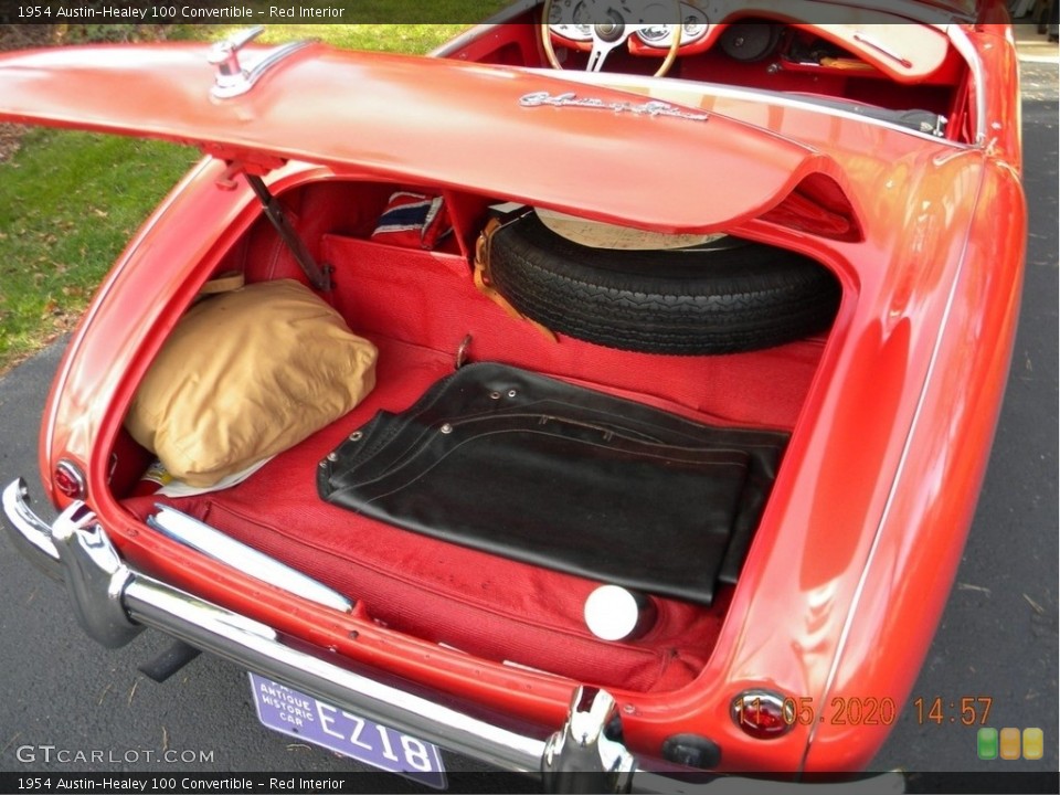 Red Interior Trunk for the 1954 Austin-Healey 100 Convertible #140583945