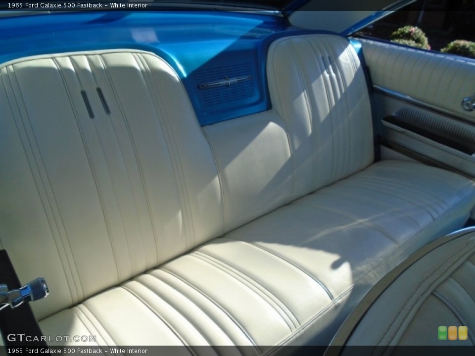 White Interior Rear Seat for the 1965 Ford Galaxie 500 Fastback #140584131