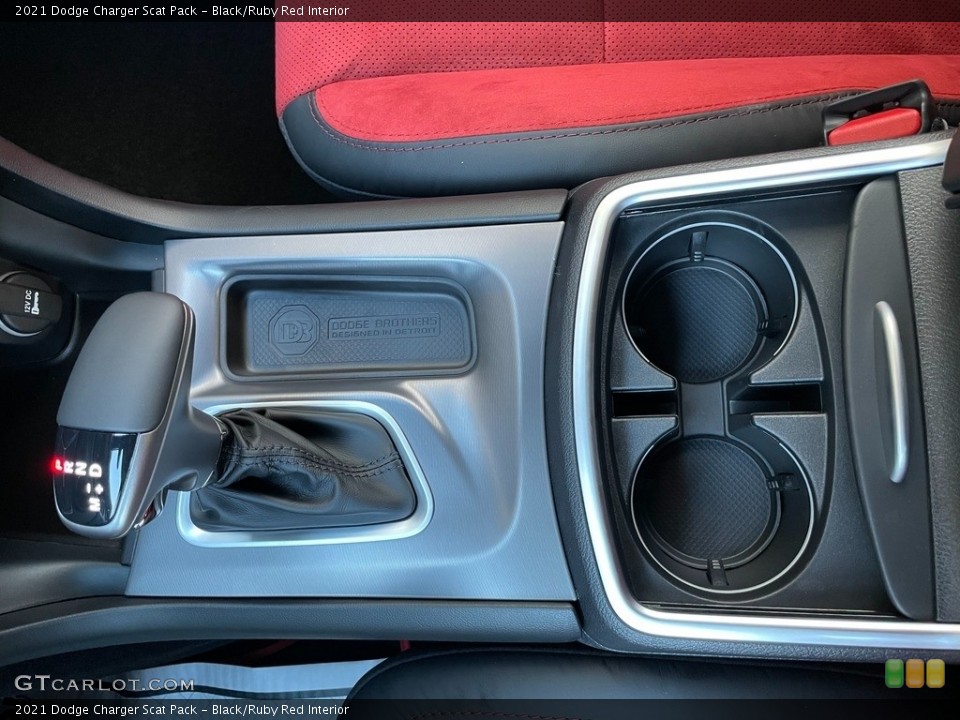 Black/Ruby Red Interior Transmission for the 2021 Dodge Charger Scat Pack #140586057