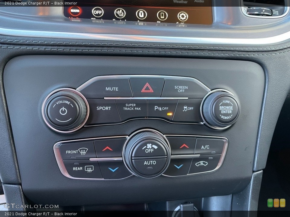 Black Interior Controls for the 2021 Dodge Charger R/T #140587533