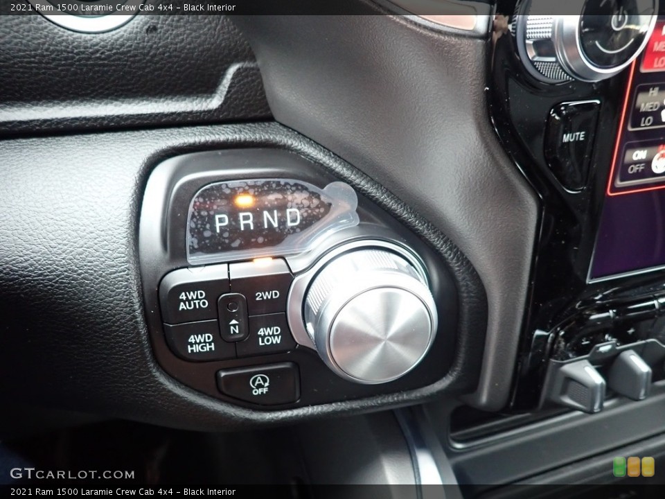 Black Interior Transmission for the 2021 Ram 1500 Laramie Crew Cab 4x4 #140588181